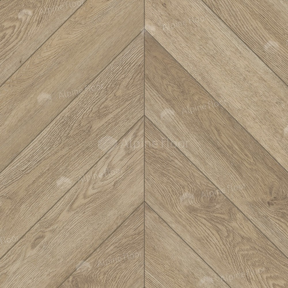 Виниловый ламинат Alpine Floor Chevron Alpine LVT Дуб Ваниль Селект 555x127x2.5 мм, ECO 20-2A