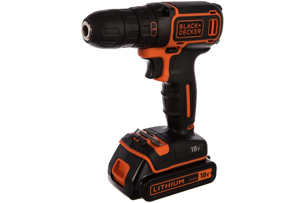 Аккумуляторная дрель-шуруповерт Black&Decker BDCDC18KB