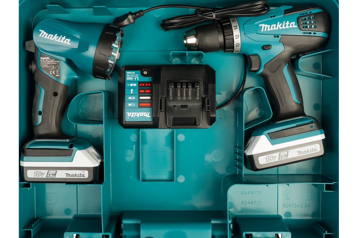 Аккумуляторная дрель-шуруповерт Makita DF457DWLE