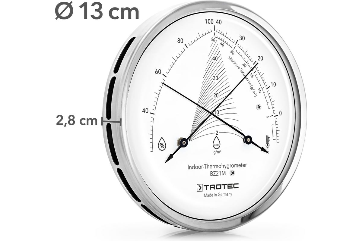 Механический термогигрометр Trotec BZ21M 3510205018