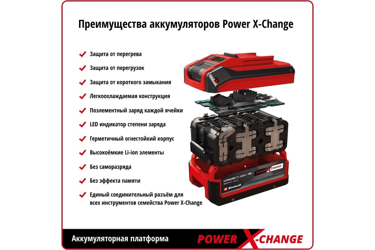 Аккумулятор Einhell PXC 18V 2,5Ah 4511516