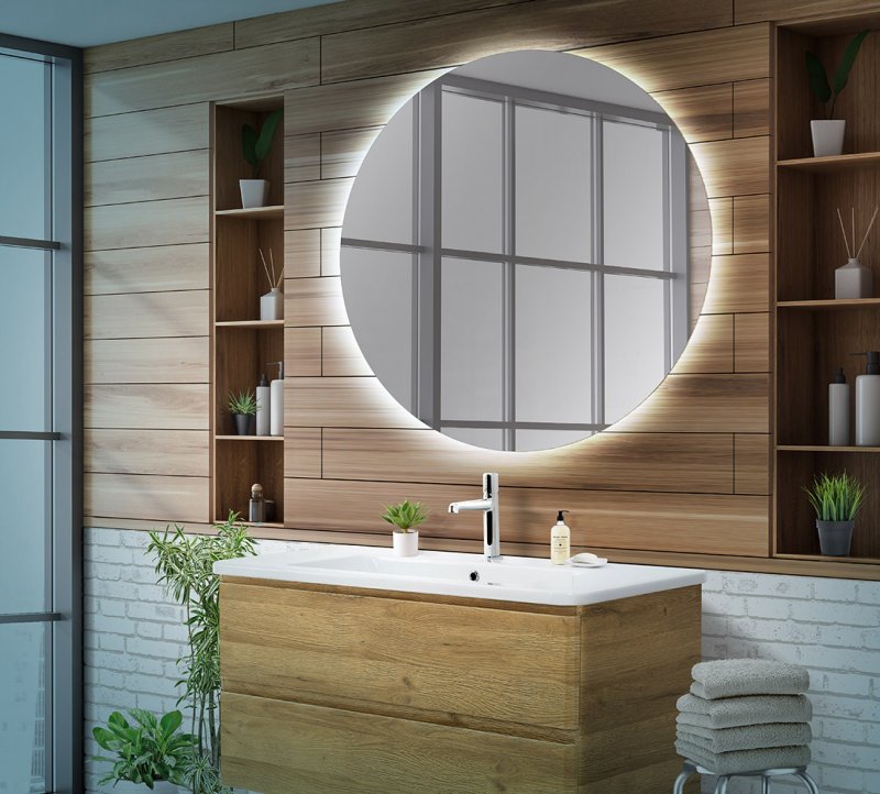 Зеркало BelBagno SPC-INT-900-LED 90x90 см с подсветкой