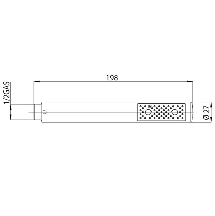 Душевая лейка Bossini Zen B00250.030 хром