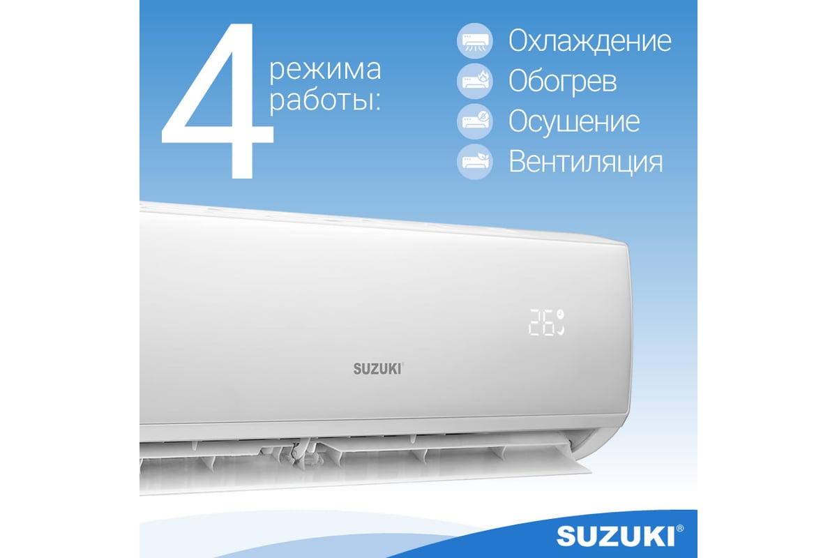 Настенная сплит-система SUZUKI SUSH-C099BE/SURH-C099BE