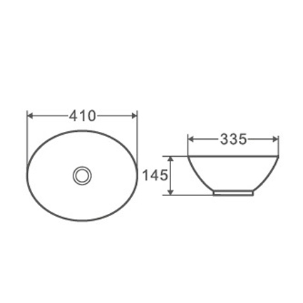 Раковина D&K Matrix DT1390716 41 см