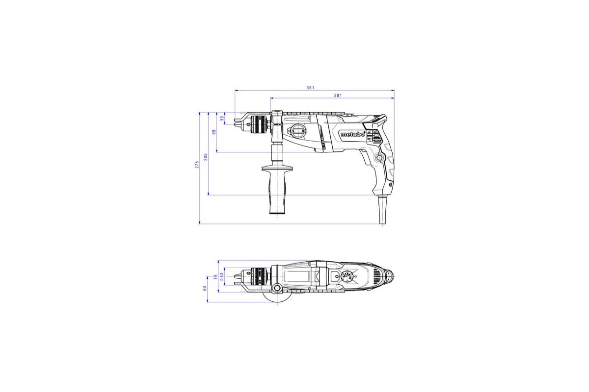 Ударная дрель Metabo SBE 780-2 600781510