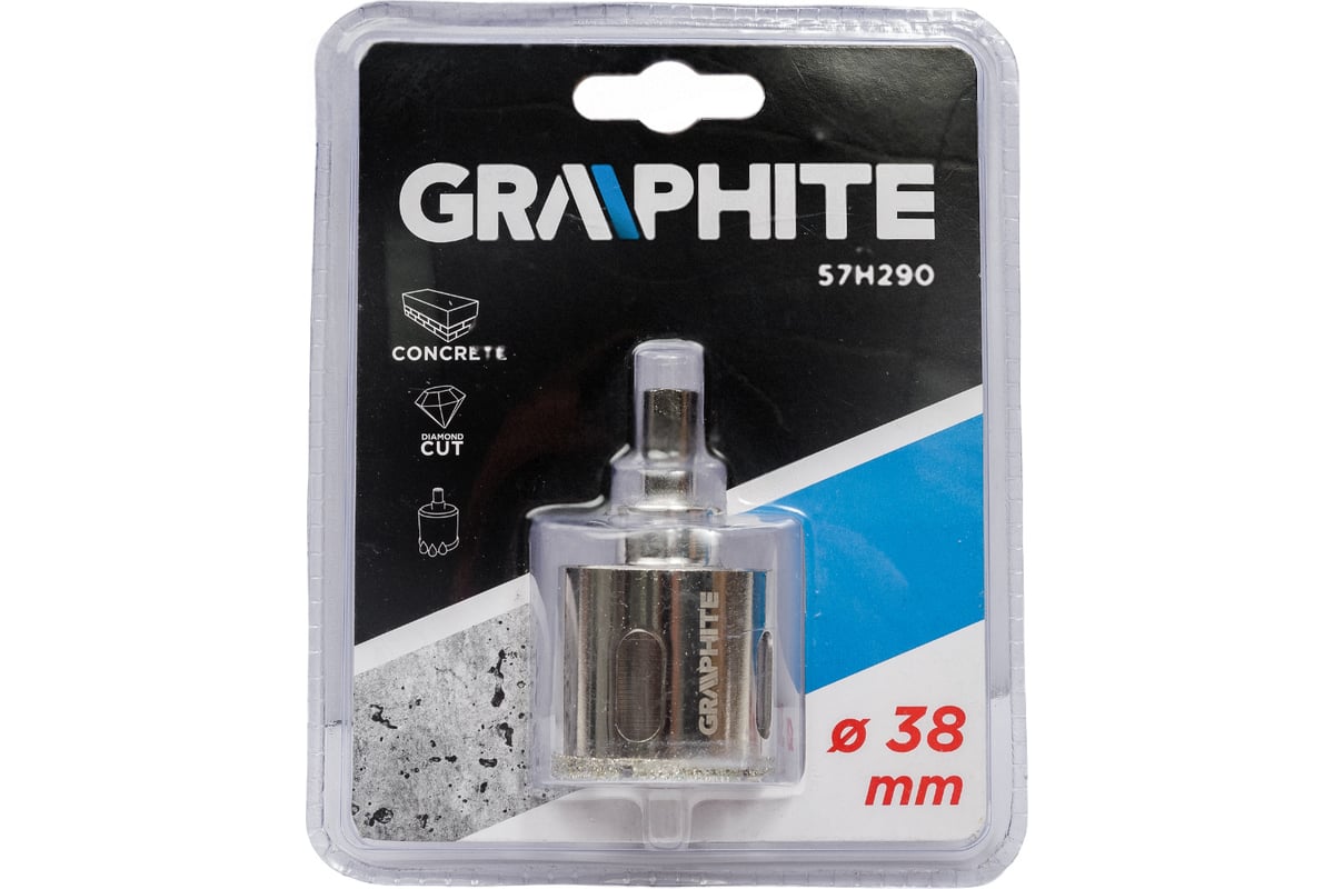 Сверло по керамической плитке 38 мм Graphite 57H290