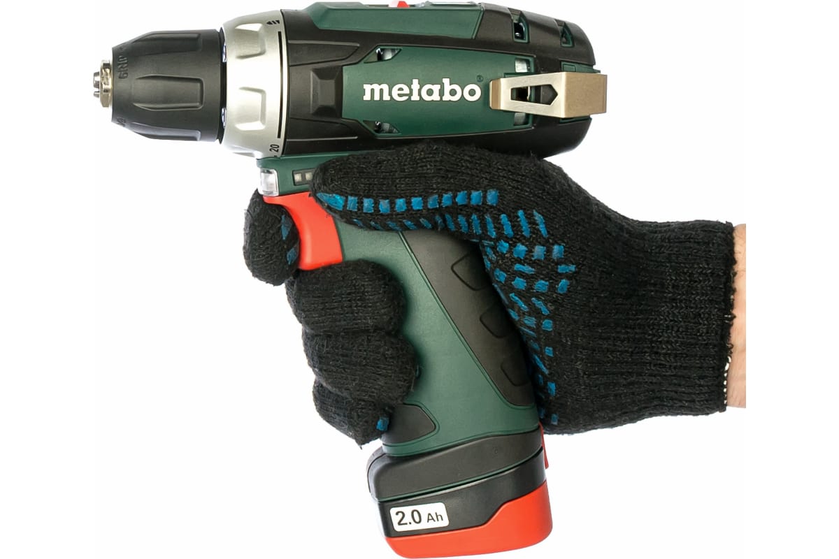 Аккумуляторная дрель Metabo PowerMaxx BS 12 В, 1х2.0, патрон, сумка 600079500