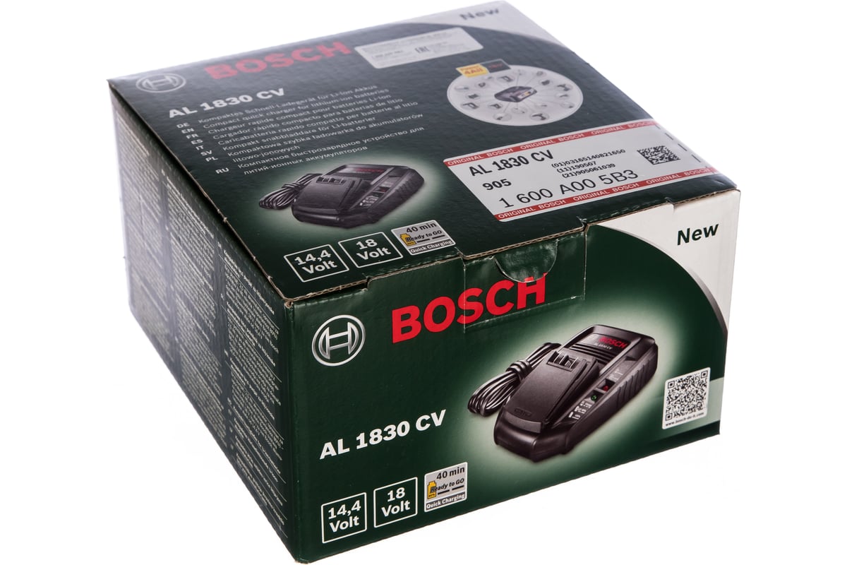 Компактное быстрозарядное устройство AL 1830 CV Bosch 1600A005B3