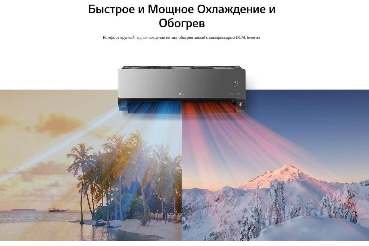 Сплит система LG artcool mirror ac12bk.nsjr/ac12bk.ua3r 64950246 64950245