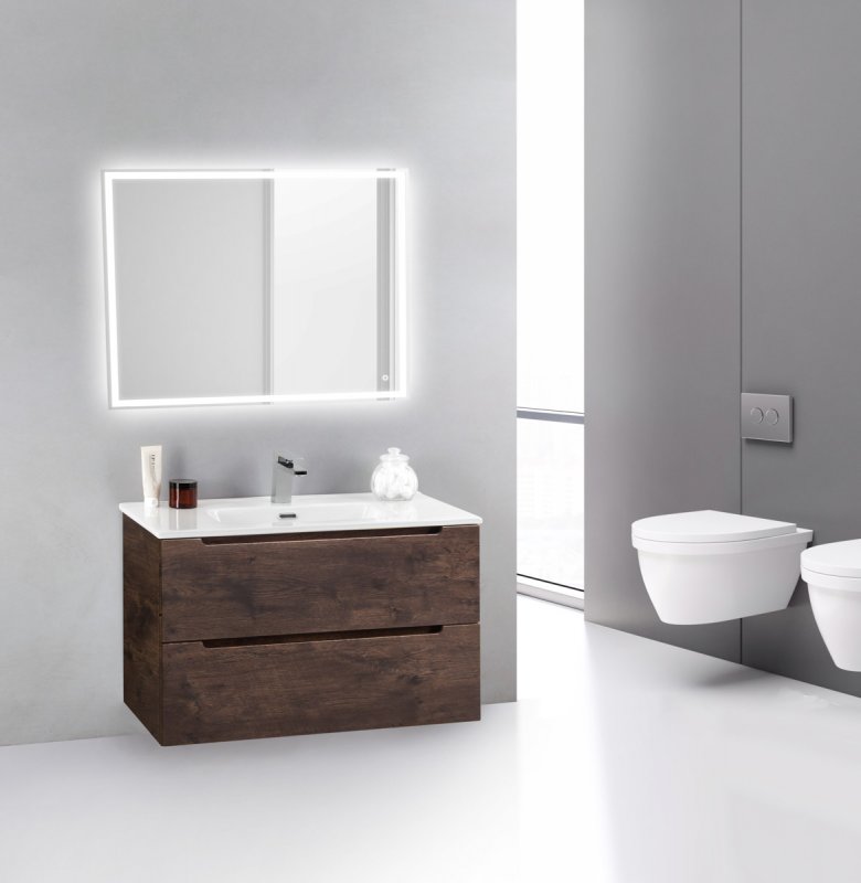 Мебель для ванной BelBagno Etna 80x39 см Rovere Moro