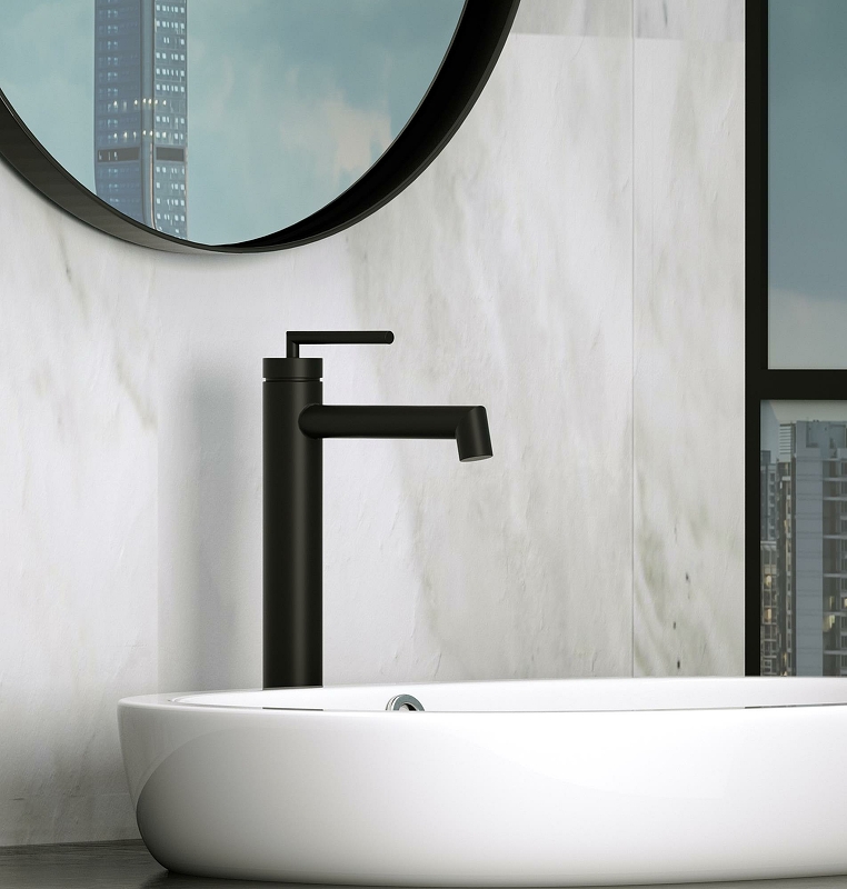 Смеситель для раковины BelBagno ACQUA-LMC-NERO черный матовый