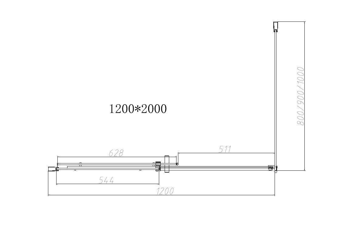 Душевой уголок Vincea Dice VSR-4D8012CLGM 120x80 вороненая сталь, стекло прозрачное