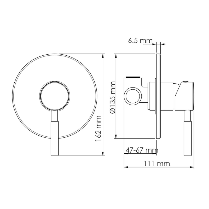 Смеситель для душа WasserKRAFT Gollach 3351 черный