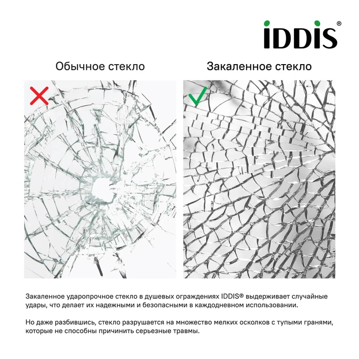 Душевая перегородка Iddis Slide SLI8WS1i23 110x195 профиль белый матовый