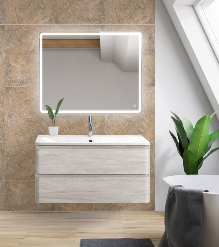 Тумба с раковиной BelBagno Albano 100 см