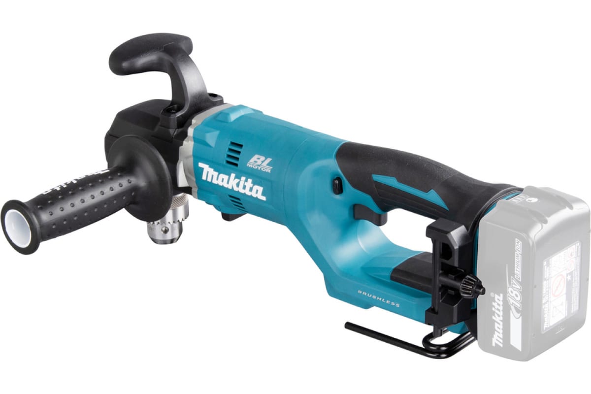 Аккумуляторная угловая дрель Makita DDA450ZK