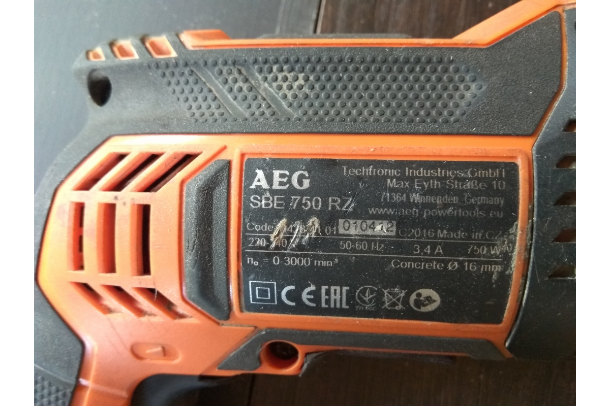 Ударная дрель AEG SBE 750 RZ 4935442840