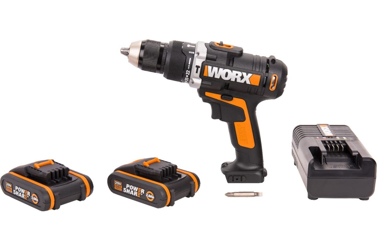 Аккумуляторная ударная дрель-шуруповерт Worx WX372