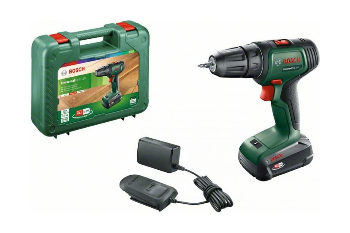 Аккумуляторная дрель-шуруповерт Bosch UniversalDrill 18V 06039d4005