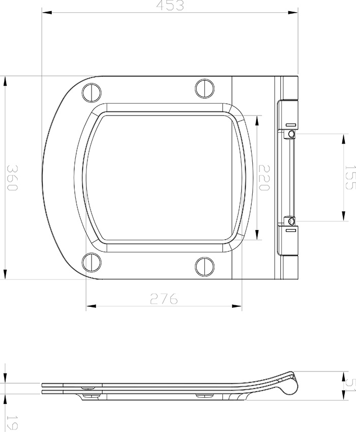 Крышка-сиденье для унитаза Ravak Classic Slim X01673 с микролифтом