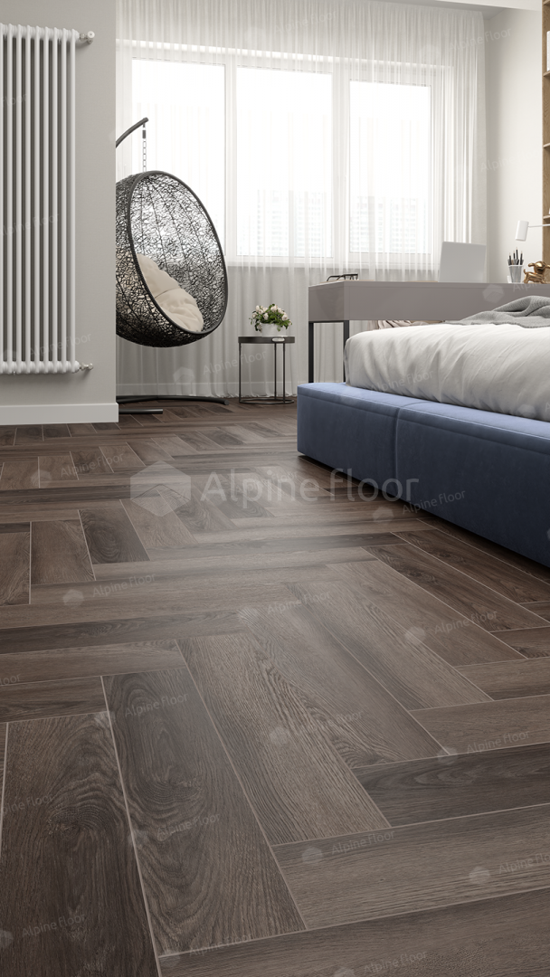 SPC ламинат Alpine Floor Parquet LVT Фафнир 590x118x2,5 мм, ECO 16-16