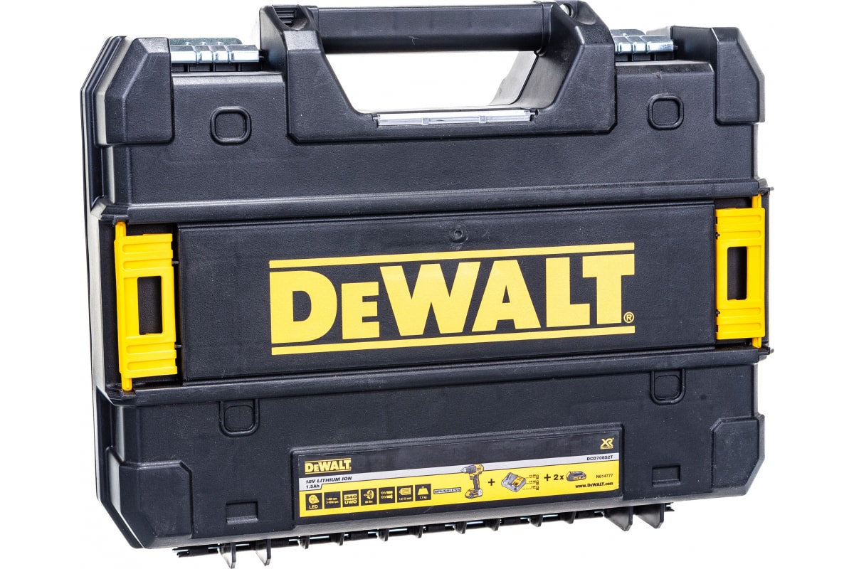 Компактная дрель-шуруповерт DeWalt 18В DCD708S2T