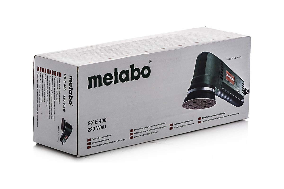 Эксцентриковая шлифмашина Metabo SXE 400 600405000