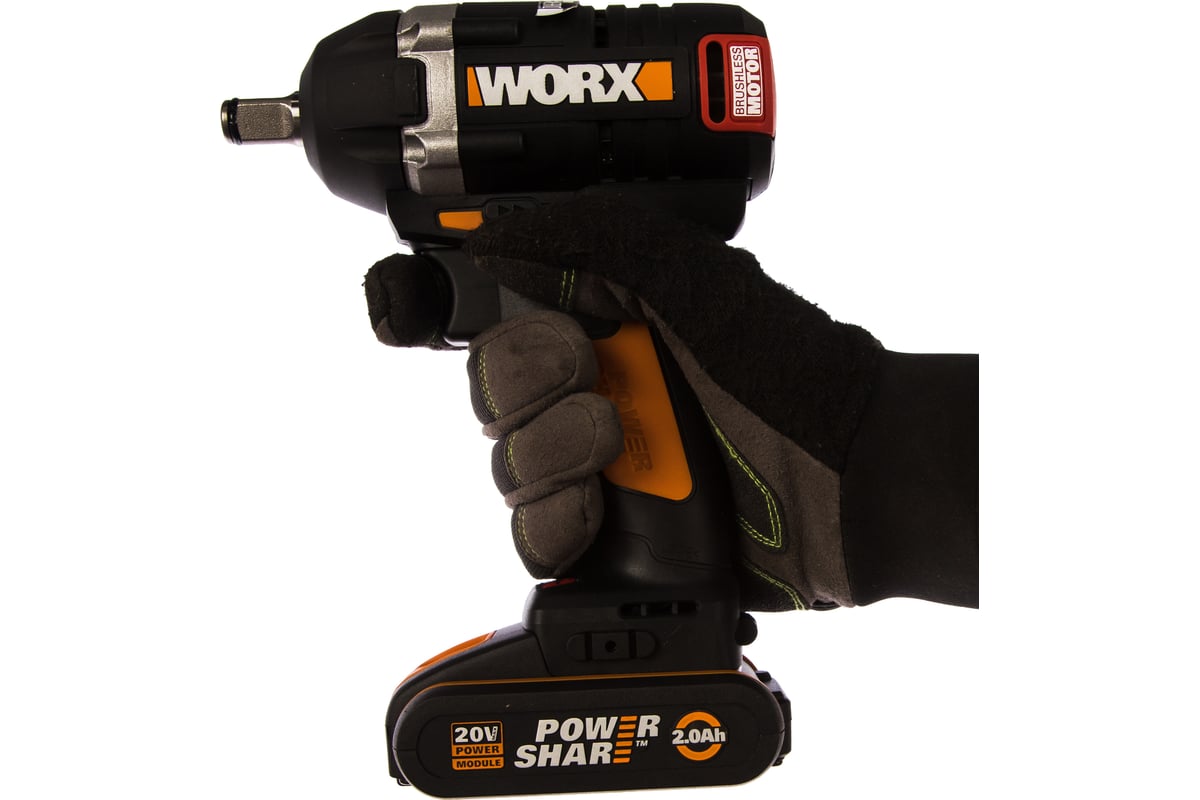 Аккумуляторный бесщеточный гайковёрт Worx WX279