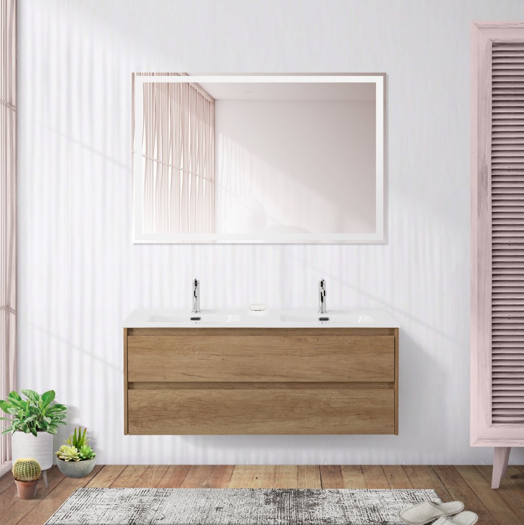 Мебель для ванной BelBagno Kraft 120 см, 2 ящика Rovere Nebrasca Nature