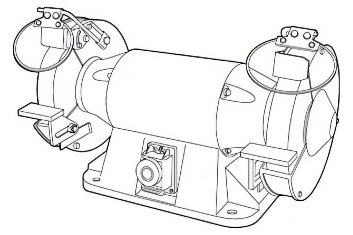 Электрическое профессиональное точило 250мм, 380В Nordberg EG2511