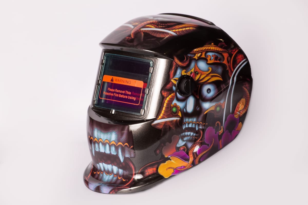 Маска сварочная (Welding Mask) рисунок Хэллоуин Plazweld PWE1628