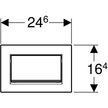 Кнопка смыва Geberit Sigma 30 115.893.14.1 черный матовый