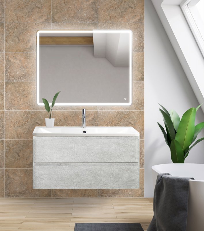 Тумба с раковиной BelBagno Albano 100 см