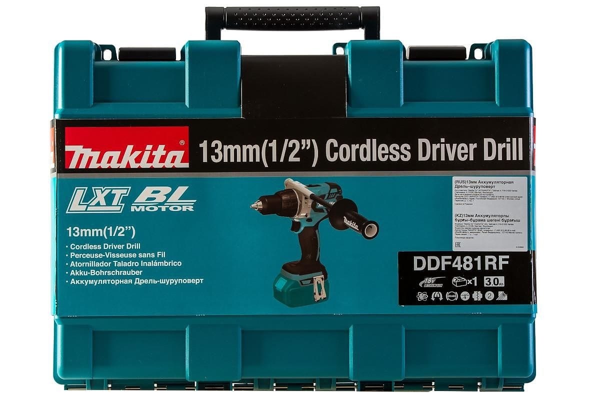 Аккумуляторная дрель Makita LXT DDF481RF