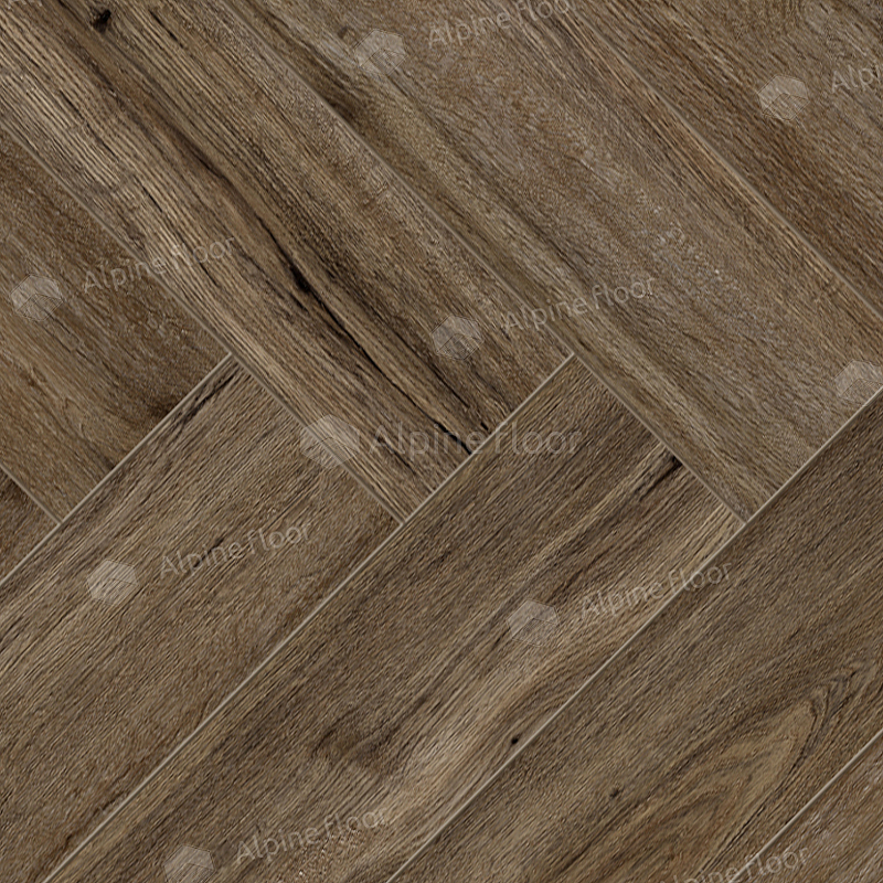 Ламинат Alpine Floor Herringbone 12 Pro Дуб Бордо 606x101x12 мм, LF106-10A