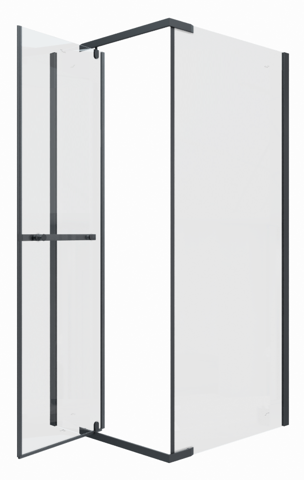 Душевой уголок Cerutti Mimi ZQ91B 90x90 прозрачный, черный