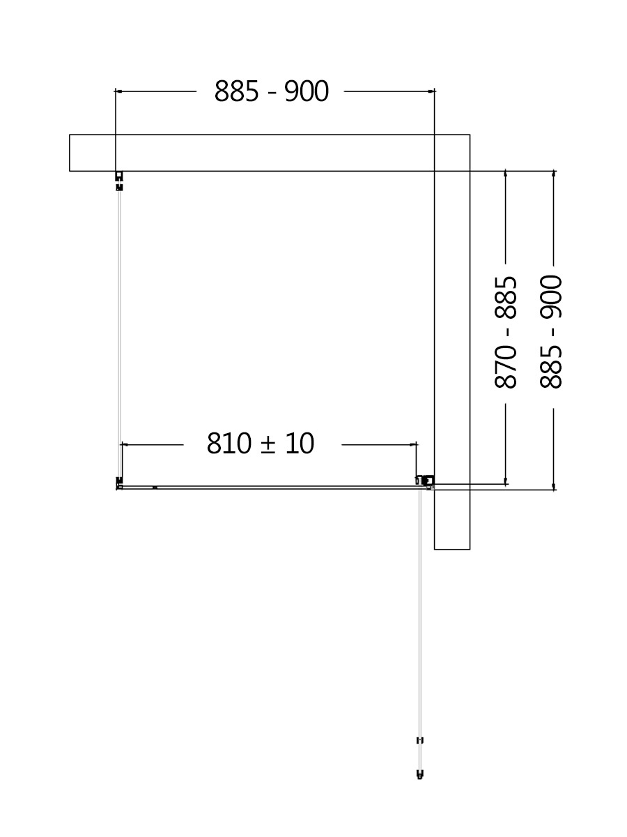 Душевой уголок AQUAme AQM5215-RH-9 90x90 правый, прозрачный, черный