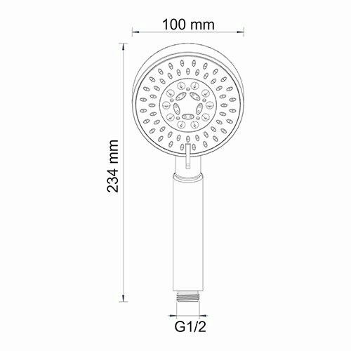 Душевой набор WasserKRAFT Berkel A16028 Thermo