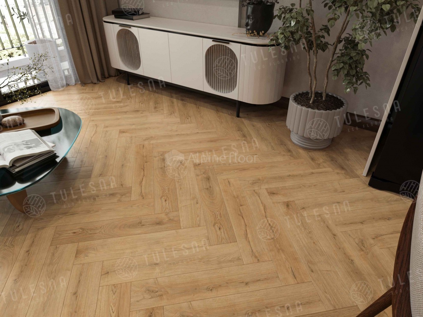 Виниловый ламинат Tulesna Art Parquet LVT Nobile 590x118x2.5 мм, 1005-1101