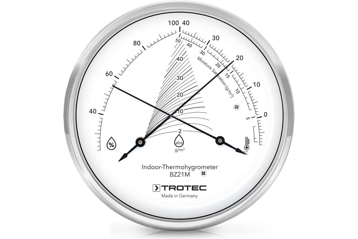 Механический термогигрометр Trotec BZ21M 3510205018