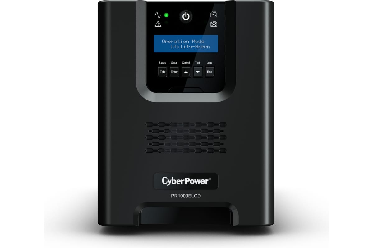 Источник бесперебойного питания Cyberpower line-interactive 1000va/900w usb/rs-232/epo/snmpslot (8 iec с13) PR1000ELCD