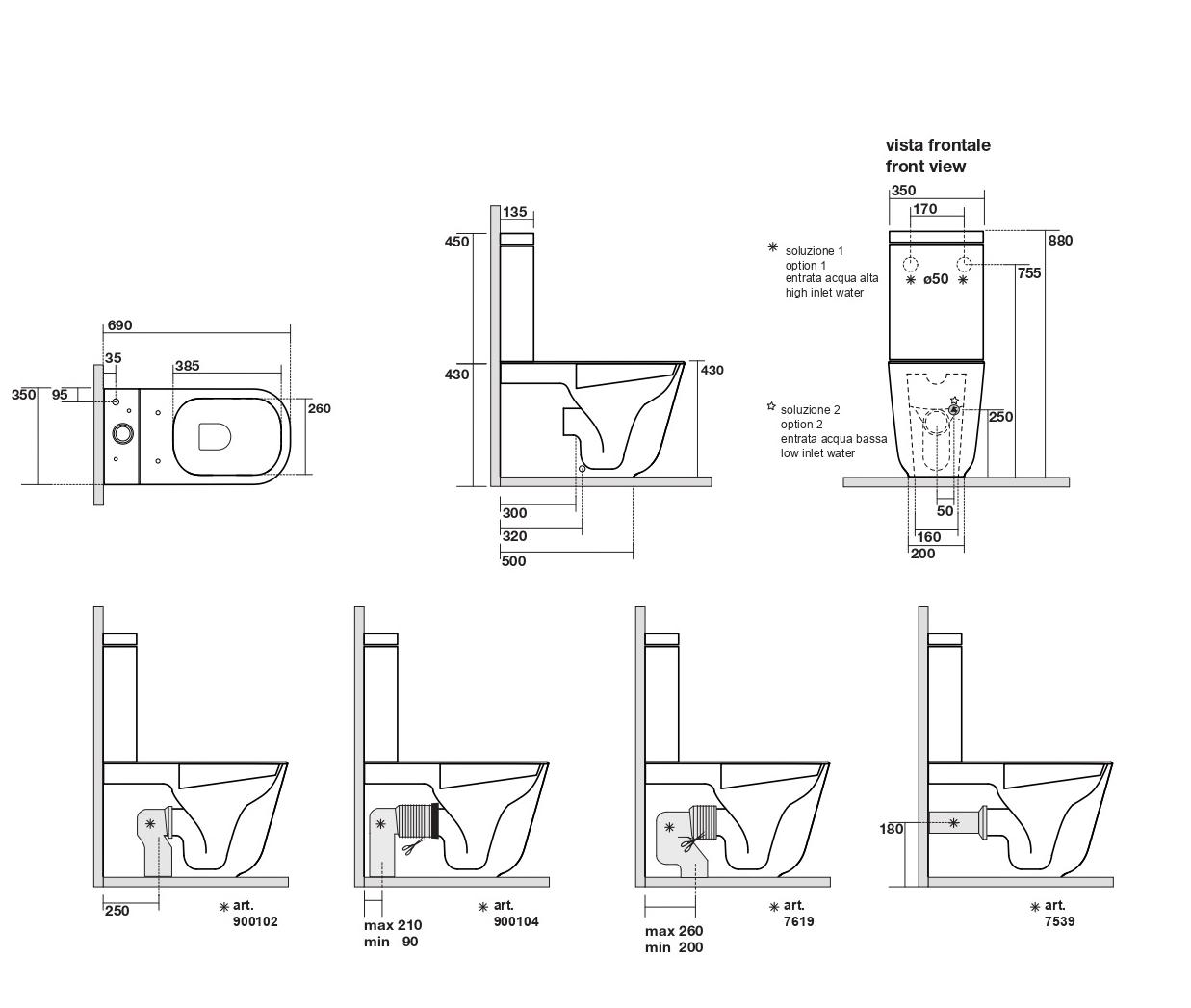 Бачок для унитаза Kerasan Tribeca/Aquatech 378101