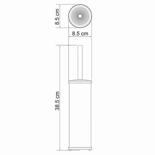 Ерш напольный WasserKRAFT K-1027BLACK черный