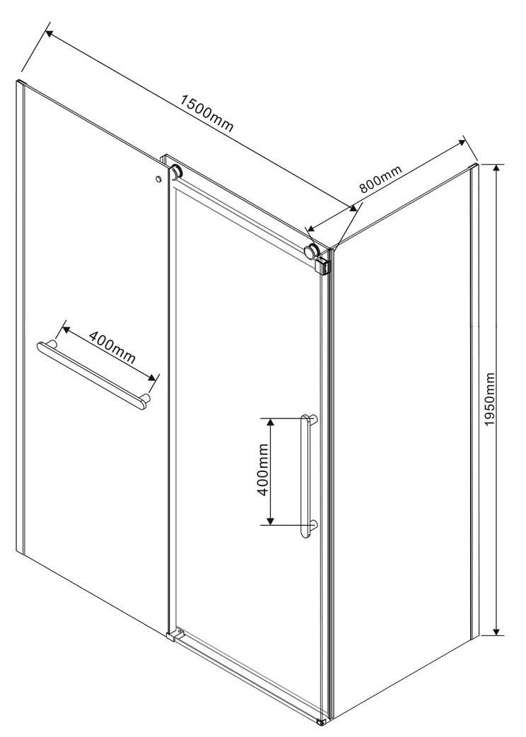 Душевой уголок Vincea Como Soft VSR-1CS8015CLB 150x80 черный, прозрачный