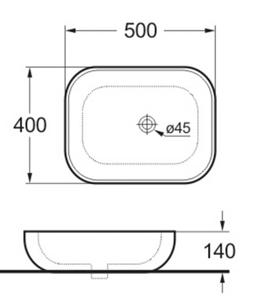 Раковина Vincea VBS-101 50 см белый