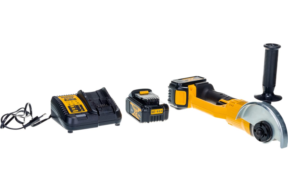 Угловая аккумуляторная шлифмашина DeWalt DCG 412 M2