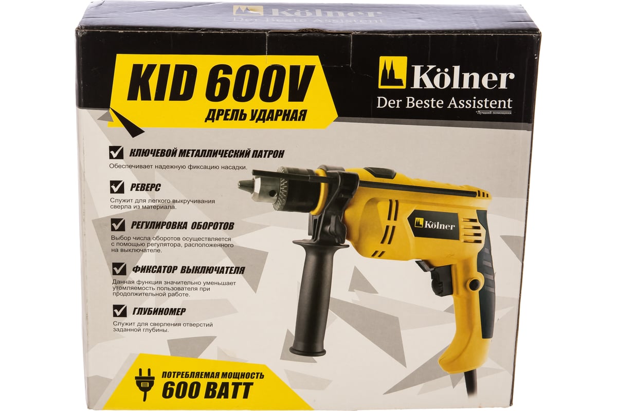 Ударная дрель Kolner KID 600V 8030100326