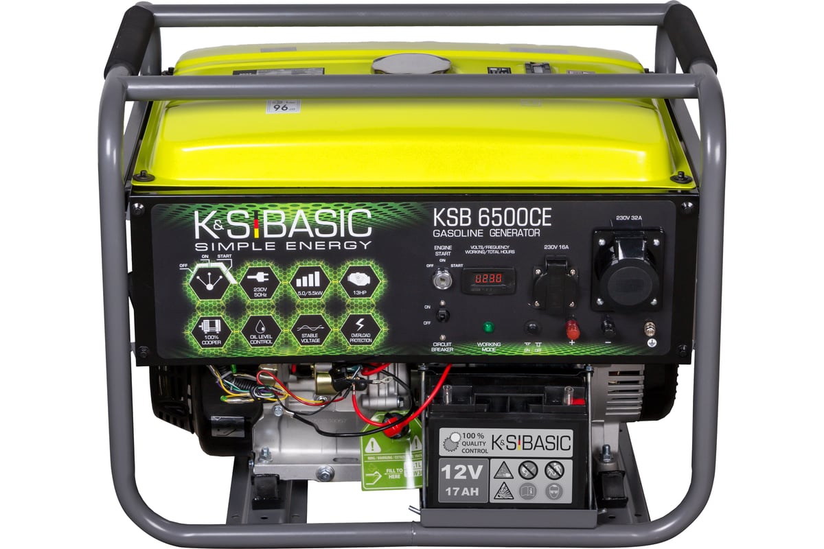 Бензиновый генератор K&S BASIC KSB 6500CE