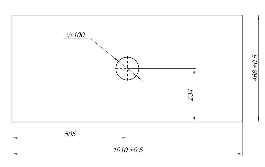 Столешница Allen Brau Fantasy 100 см graphite structure, 1.11010.GR-S